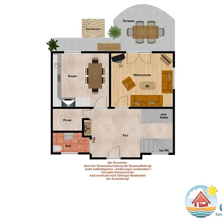 بيت للعطل Strandmuschel *